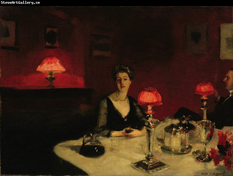 John Singer Sargent A Dinner Table at Night (The Glass of Claret) (mk18)